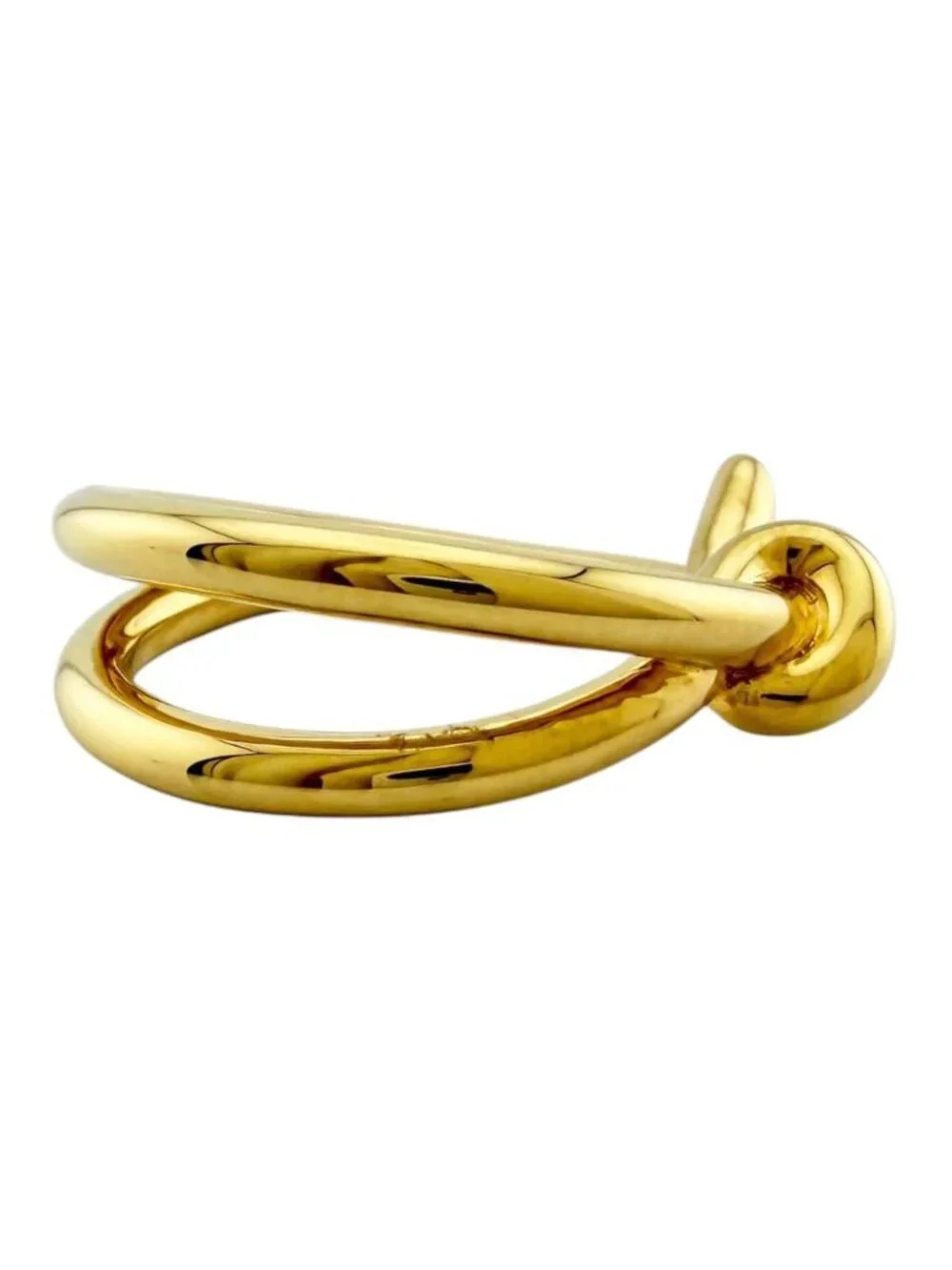 Tiffany & Co Knot Double Row Ring 18k Yellow Gold